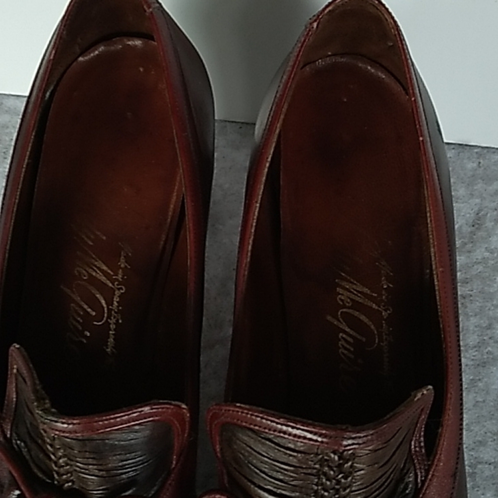 Vintage 1960s Lady Mcguire two Tone brown heels - Picture 4 of 9